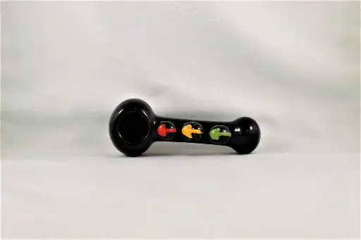 Black Rasta Mushroom Milli Spoon Pipe
